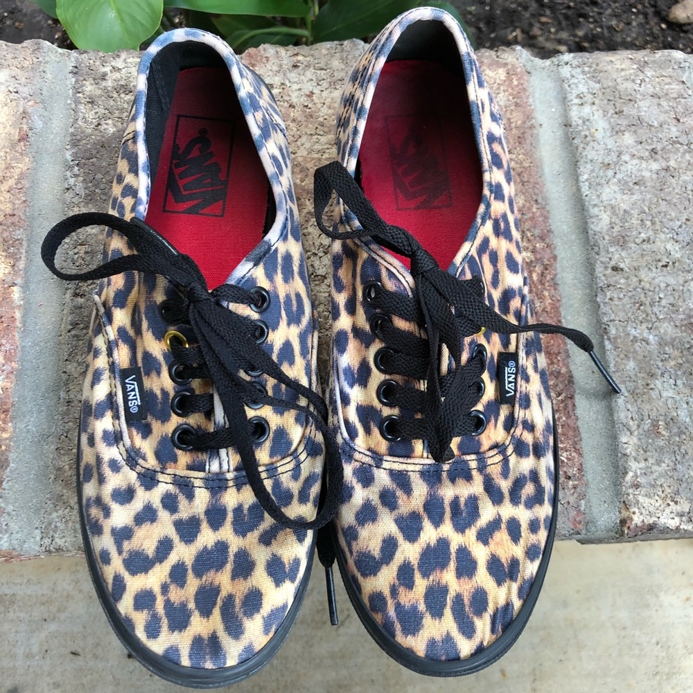 Cheetah Print Vans Size 8.5 Women